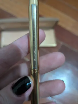 Bolígrafo lujo Grand Prix Oro 22k