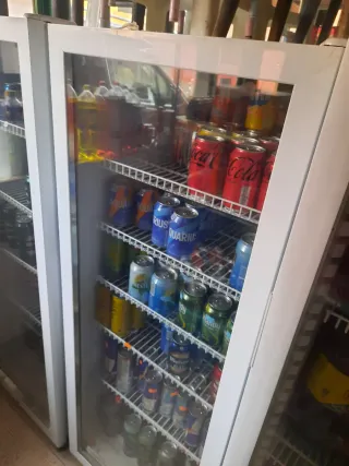 Nevera expositora pequeña