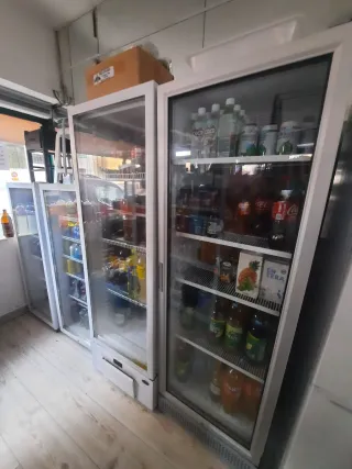 Nevera expositora pequeña