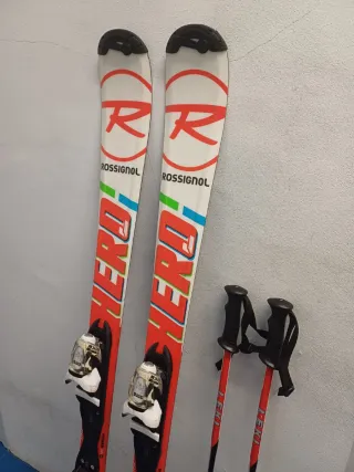 Esquís Junior Rossignol Hero 140cm + Palos 100