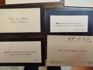 20 Tarjetas de Visita Renfe Empleados