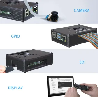 Caja Raspberry Pi 4 con ventilador