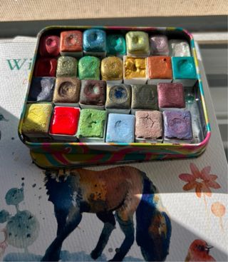 Lote de 26 acuarelas artesanales