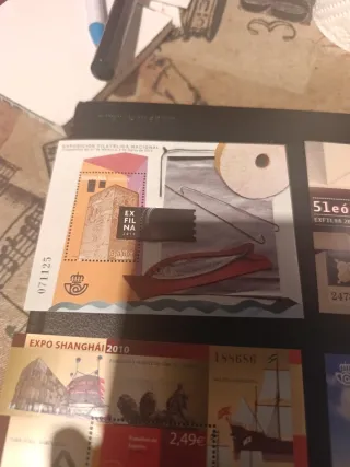 Lote 5 Hojitas Sellos España Nuevos