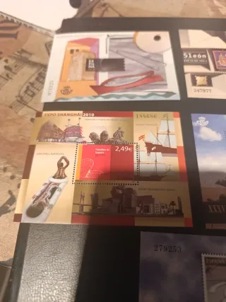 Lote 5 Hojitas Sellos España Nuevos