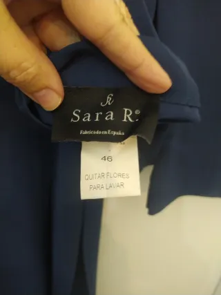 Traje de señora Sara R. azul
