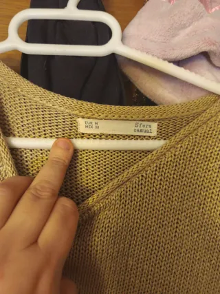 Jersey Sfera Mujer Talla M Beige Dorado