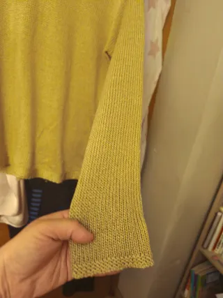 Jersey Sfera Mujer Talla M Beige Dorado