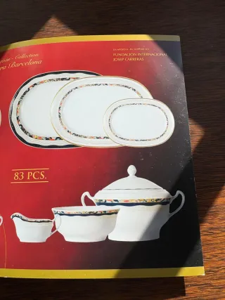 Vajilla de porcelana para 12 personas