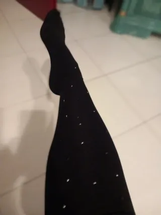 Calzedonia collant borchiette nere argento