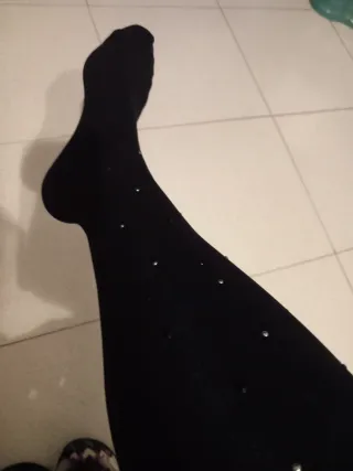 Calzedonia collant borchiette nere argento