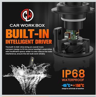 Bombillas LED H7 CAR WORK BOX 130W 28000LM