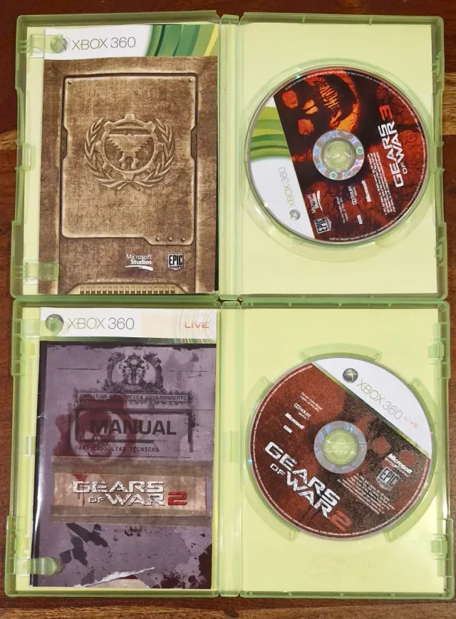 🇪🇦 Lote 2 Juegos Gears of War Xbox 360