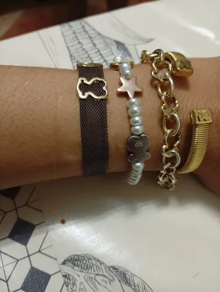 Pulseras Tous Oro y Plata 35€ cada una