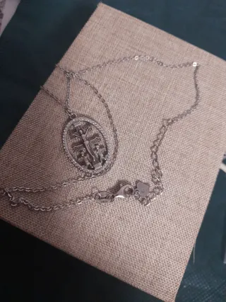 Colgante Cruz Plata y Circonitas