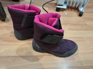 Botas nieve Quechua niña rosa/morado