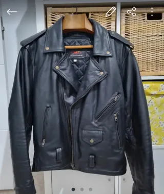 Chaqueta de piel para moto