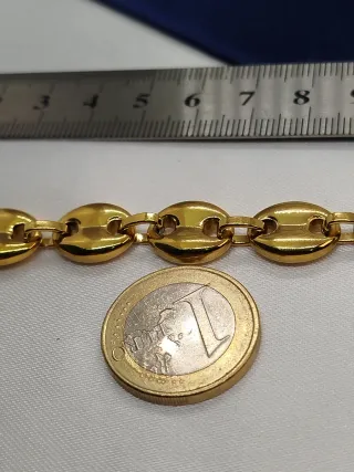 Bracciale a maglie Calabrote in acciaio inossidabile spesso