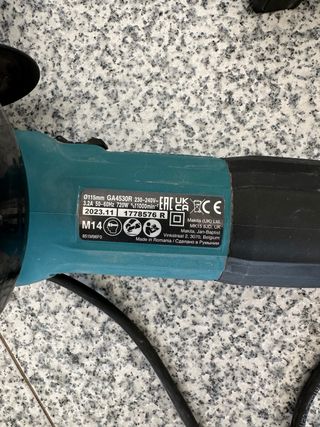 Radial 115mm con 4 discos, protector y llave