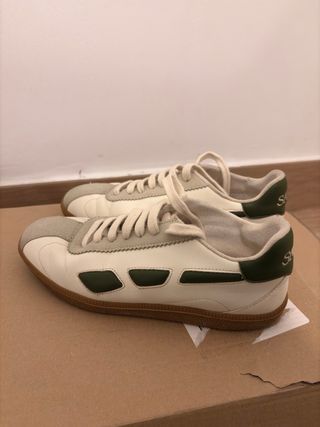 Zapatillas Saye Blancas y Verdes