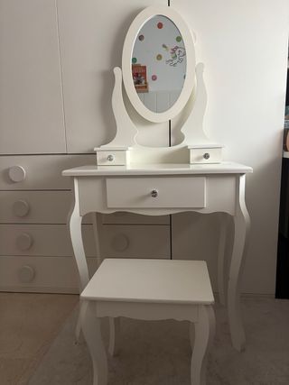 Tocador infantil madera con espejo