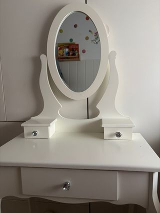 Tocador infantil madera con espejo
