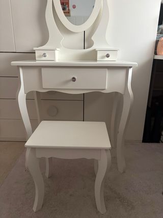 Tocador infantil madera con espejo