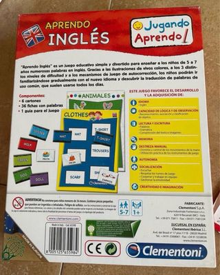Lote 2 Puzzles Avengers + juego en inglés