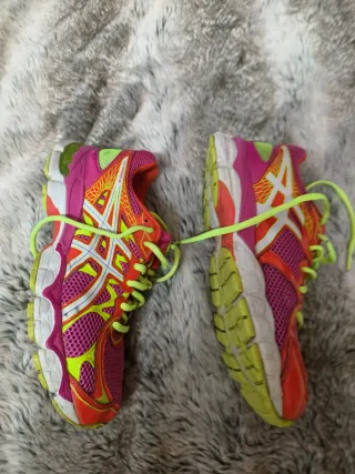 Zapatillas ASICS Naranja y Rosa