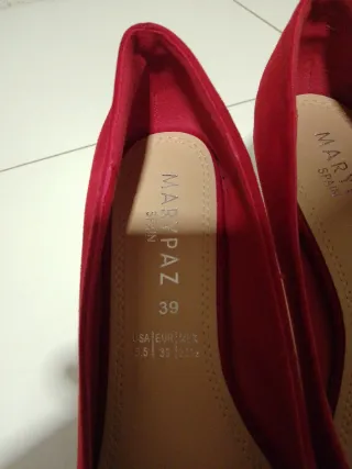 Zapatos Marypaz Rojos Talla 39