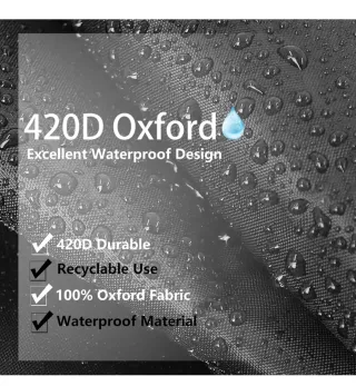 Coprisedile Storm Black per Divano Patio Oxford 42