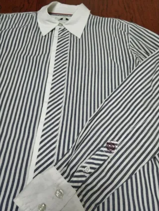 Camisa Rayas Pepe Jeans Azul y Blanca