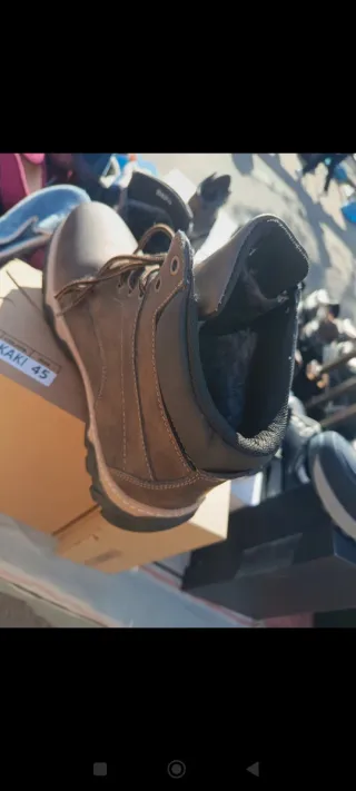 Botas de cuero marrones talla 45