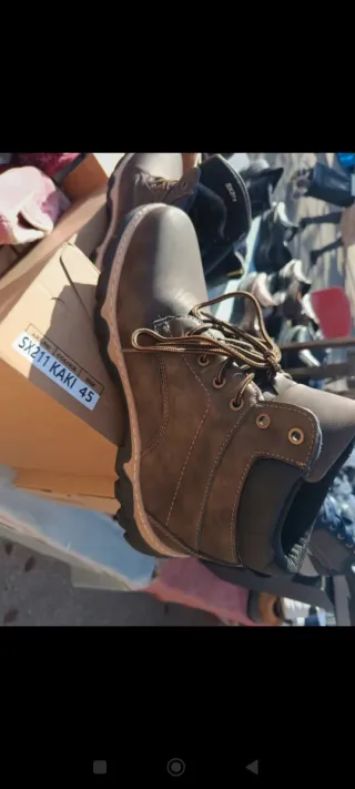 Botas de cuero marrones talla 45