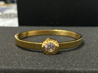 Bracciale Bvlgari in acciaio inox Oro con Zircone