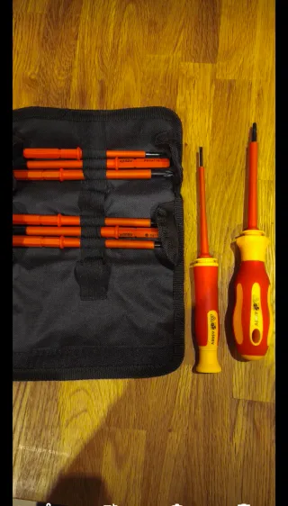 Juego Destornilladores Electricista Aislados