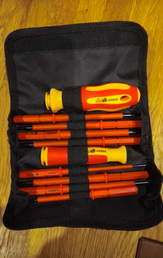 Juego Destornilladores Electricista Aislados