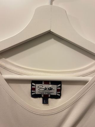 Camiseta SikSilk manga larga blanca