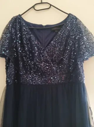 Vestido largo azul de fiesta