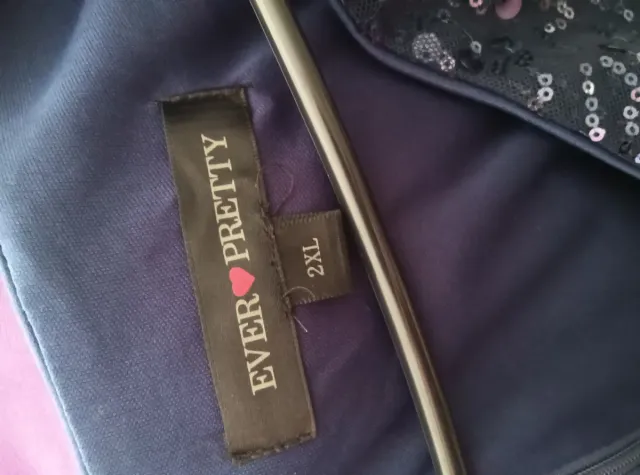 Vestido largo azul de fiesta