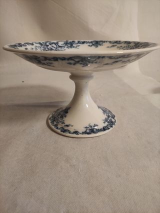 Fruttiera in porcellana decorata blu