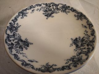 Fruttiera in porcellana decorata blu