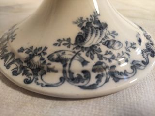 Fruttiera in porcellana decorata blu