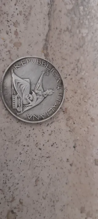 Moneta 500 Lire Centenario Italia 1961