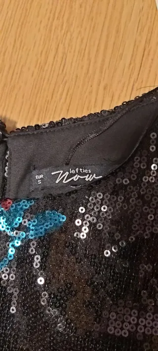 Traje de fiesta lentejuelas flores