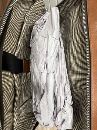 Maletín efecto piel Zara marrón