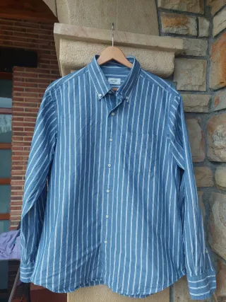 Camisa de rayas azul Often Talla XL