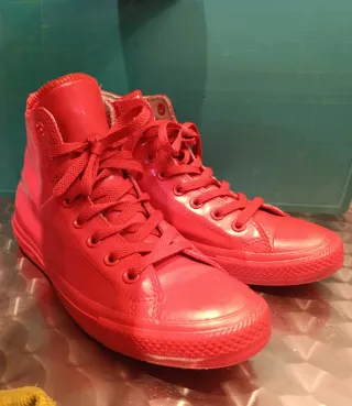 Converse All Star Rojas Caña Alta