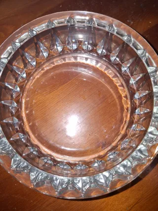 Posacenere vintage cristallo effetto sole