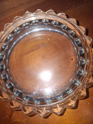 Posacenere vintage cristallo effetto sole